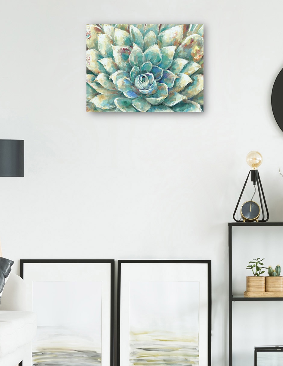 Cuadro decorativo Flor de Cacto técnica mixta Floración 3
