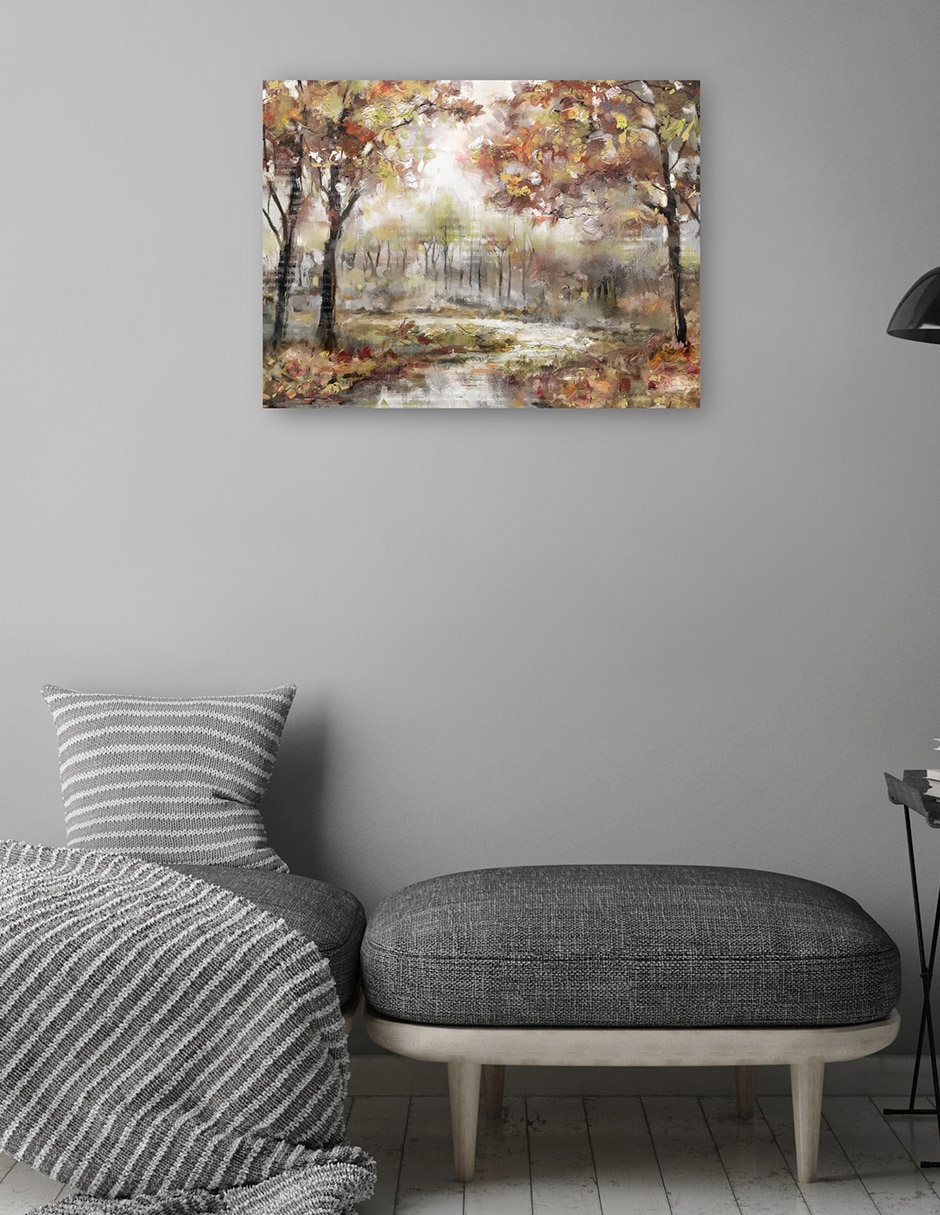 Cuadro decorativo Camino Experimentado técnica mixta Bosques 4