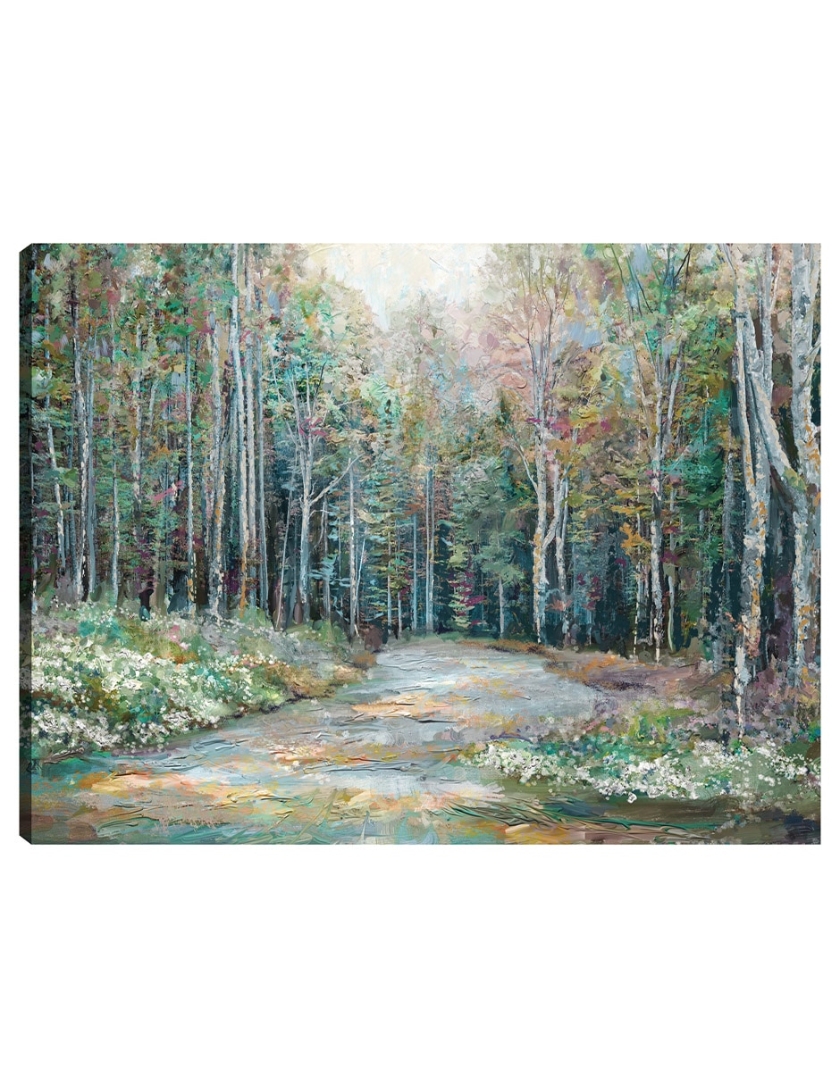 Cuadro decorativo Camino de Primavera técnica mixta Caminos