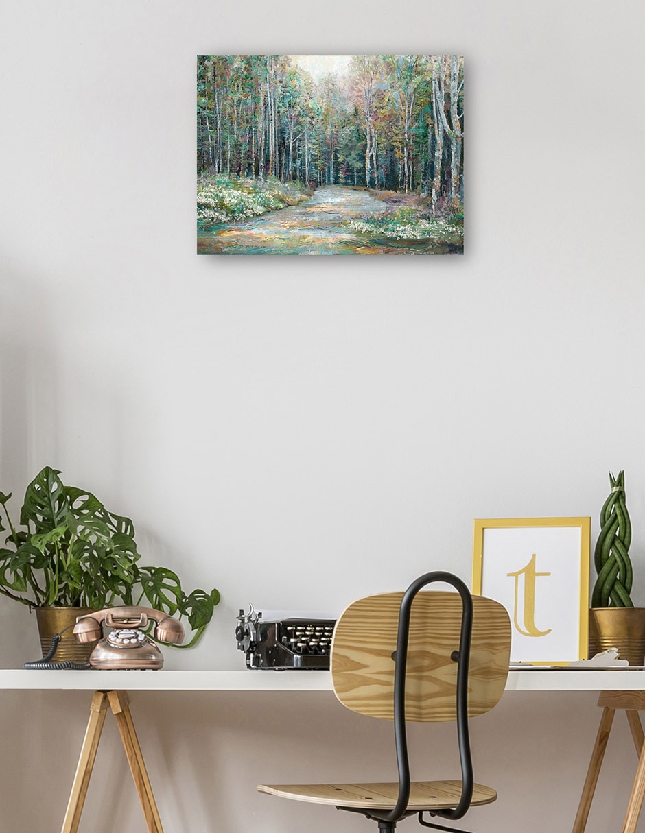 Cuadro decorativo Camino de Primavera técnica mixta Caminos 3