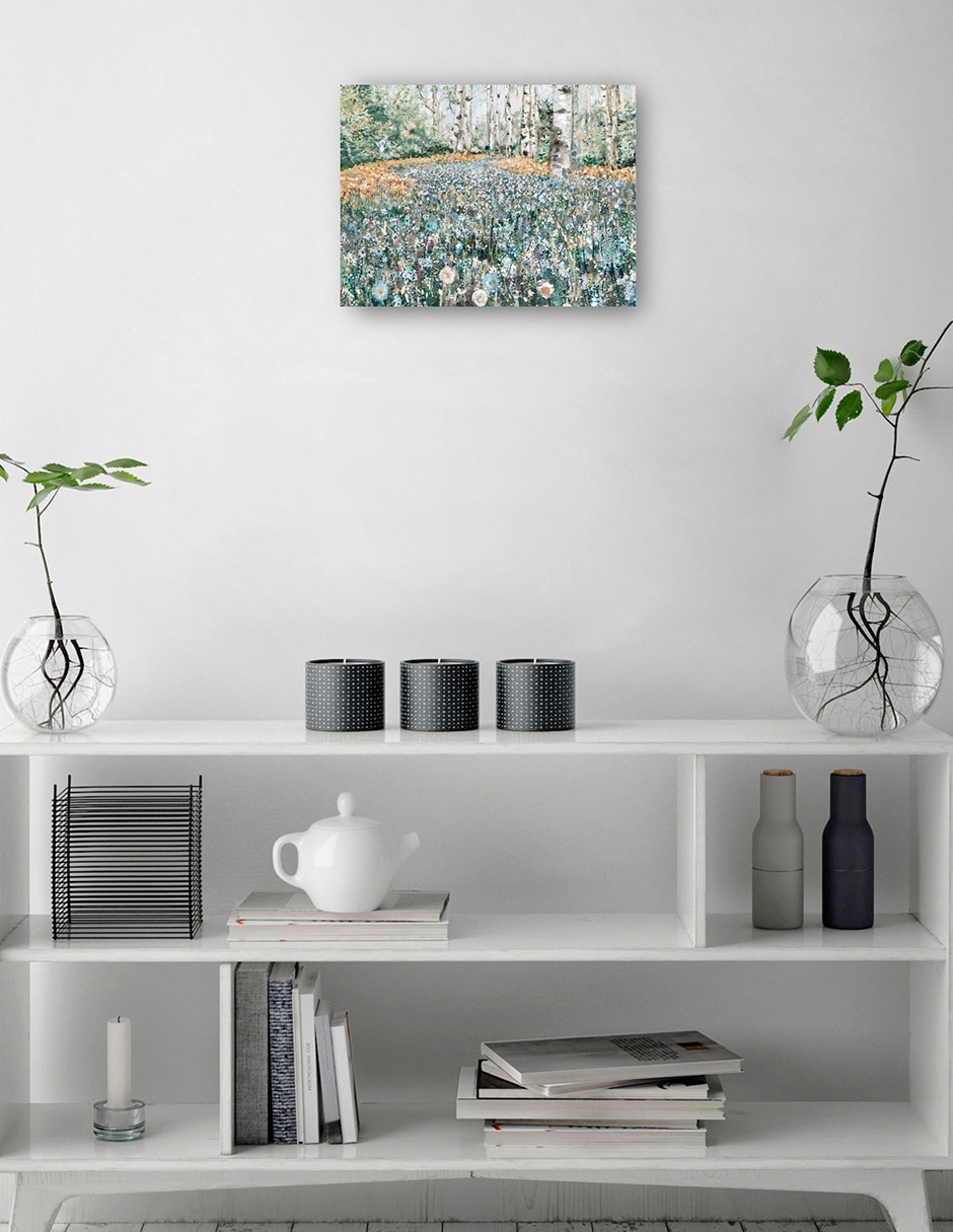 Cuadro decorativo Flores del Bosque técnica mixta Primavera 3