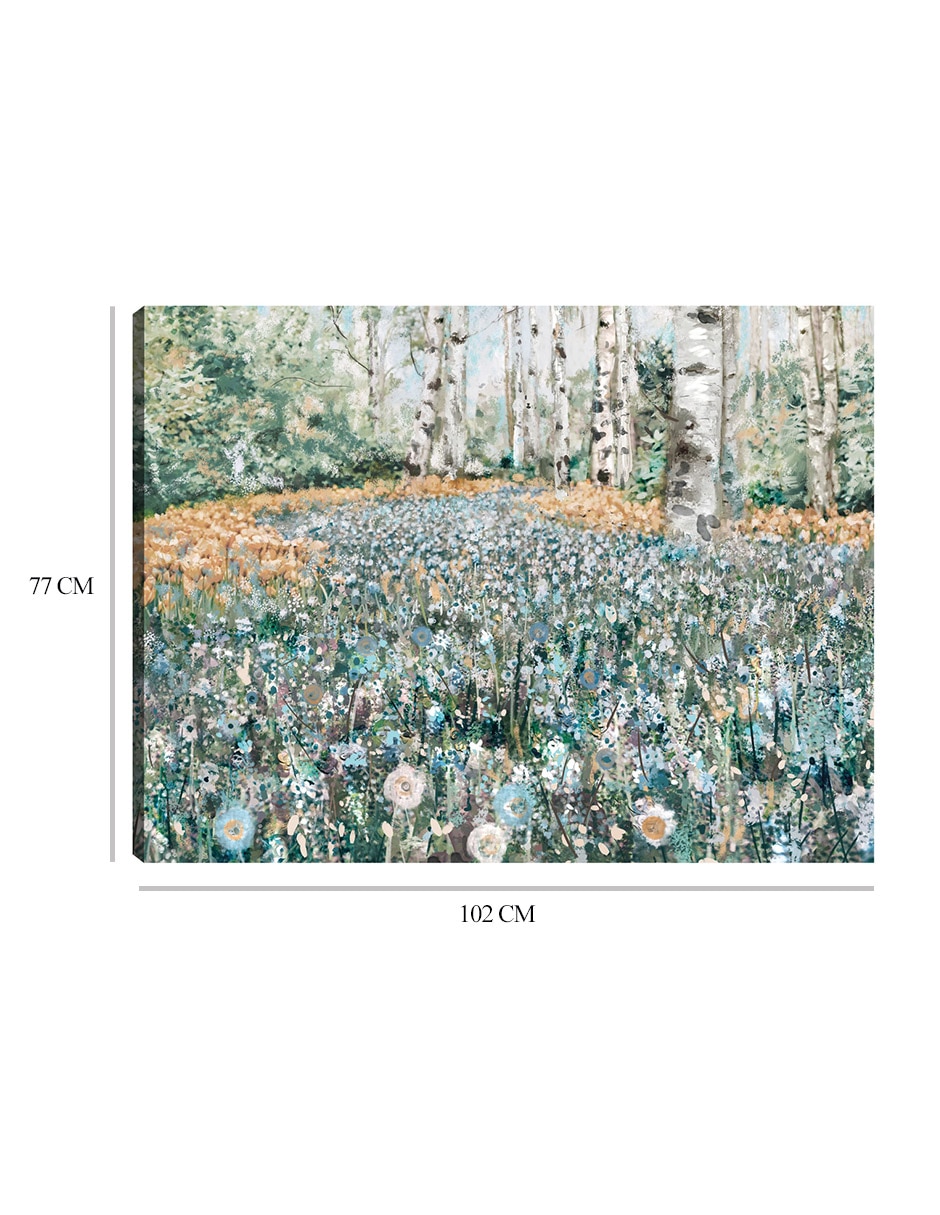Cuadro decorativo Flores del Bosque técnica mixta Primavera 9