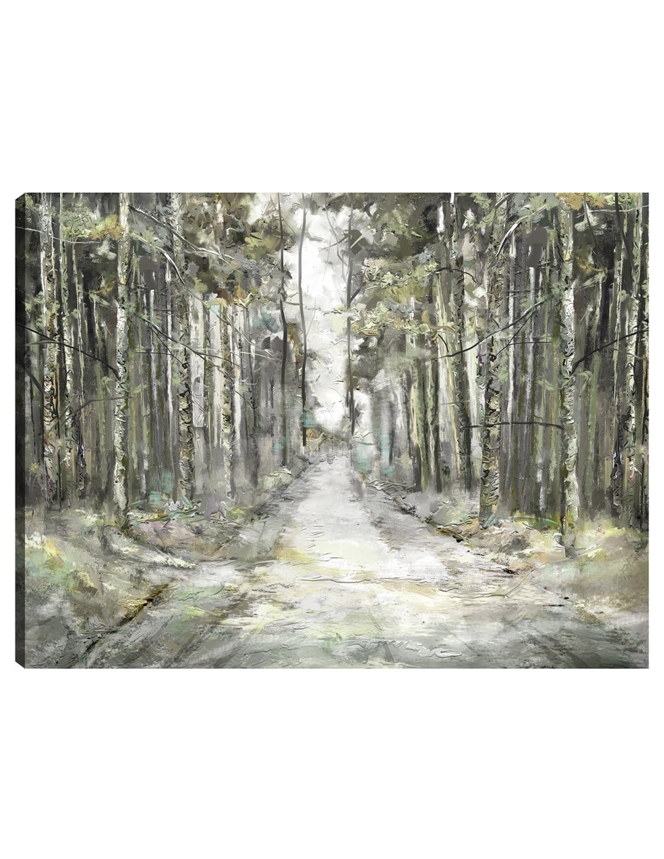 Cuadro decorativo Camino Perfecto Primavera técnica mixta Bosques