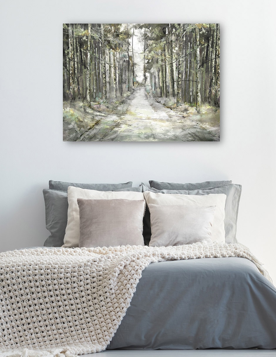 Cuadro decorativo Camino Perfecto Primavera técnica mixta Bosques 5