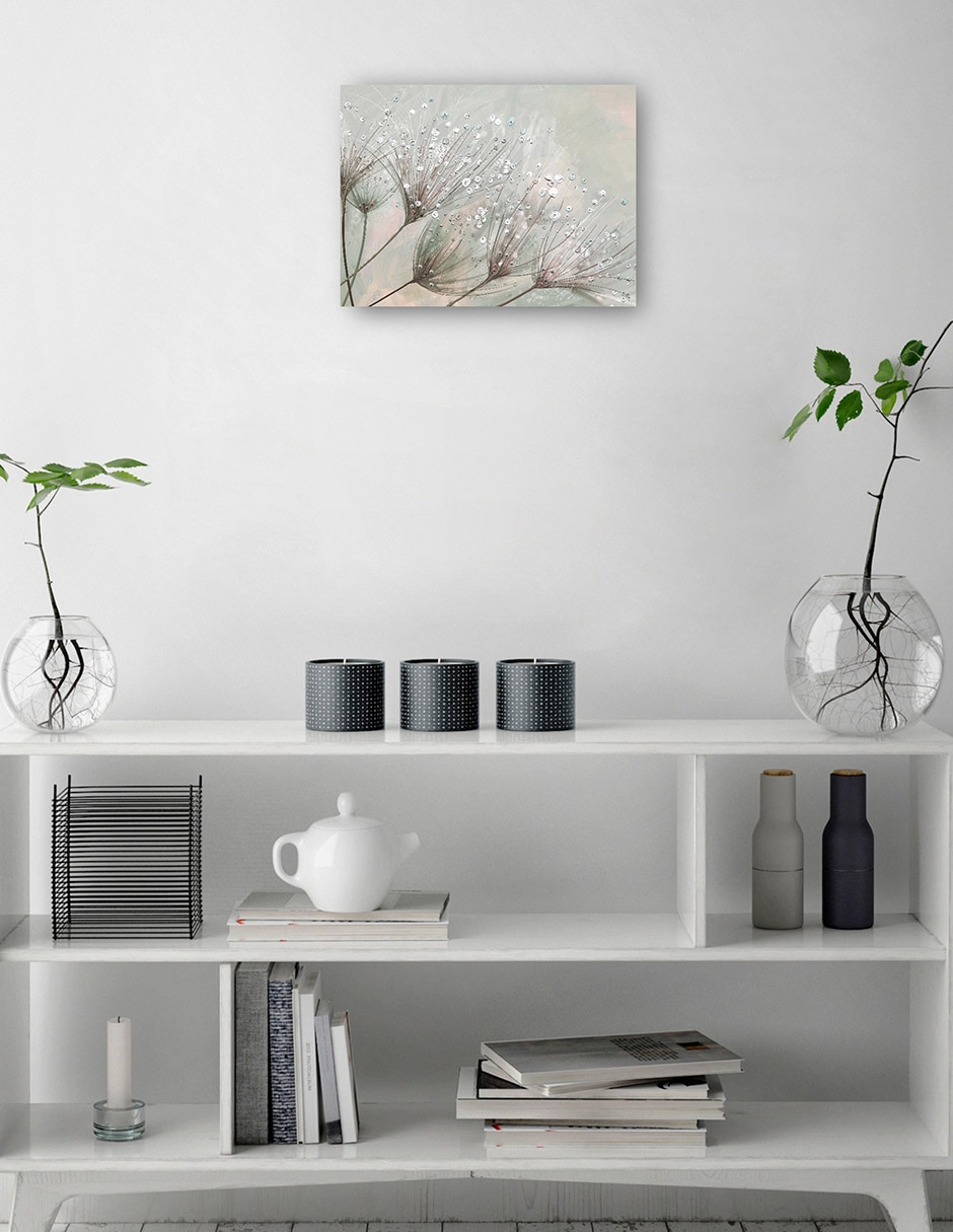 Cuadro decorativo Gotas de Rocío técnica mixta Primavera 3