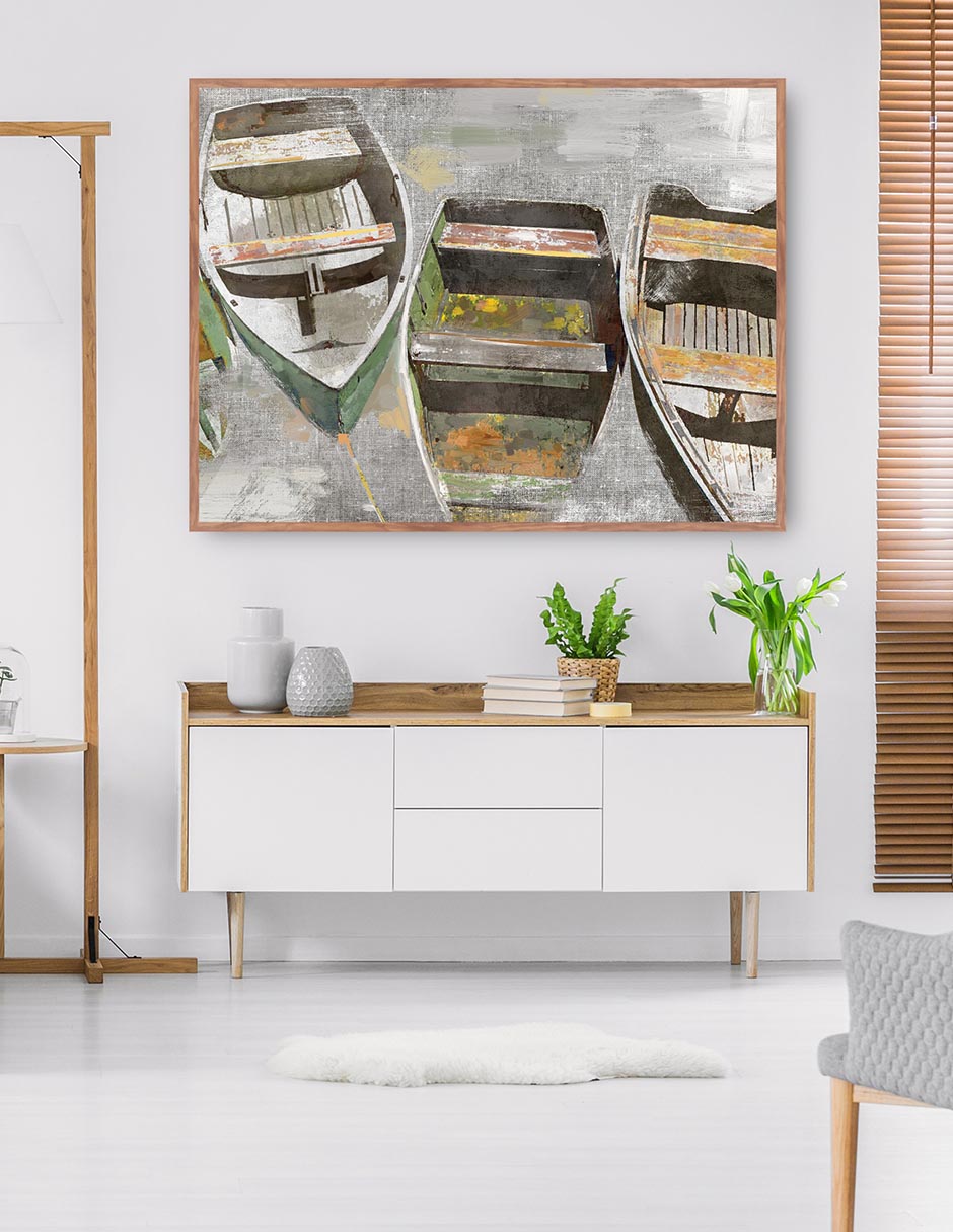 Cuadro decorativo Acoplado técnica mixta Navegación 5