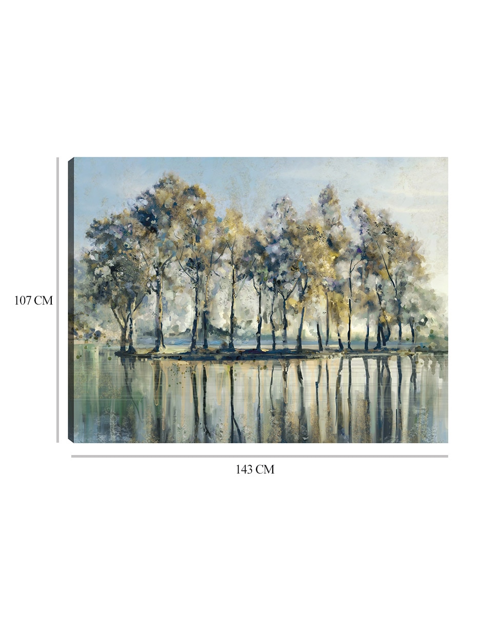 Cuadro decorativo Isla de Los Arboles técnica mixta Costa 2