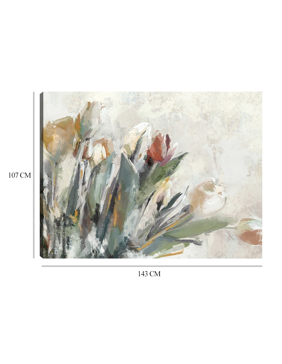 Cuadro decorativo Joli Jardin técnica mixta Arreglo Floral 2