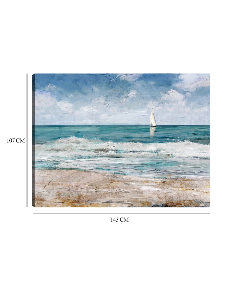 Cuadro decorativo Cayo Verano técnica mixta Playas 2