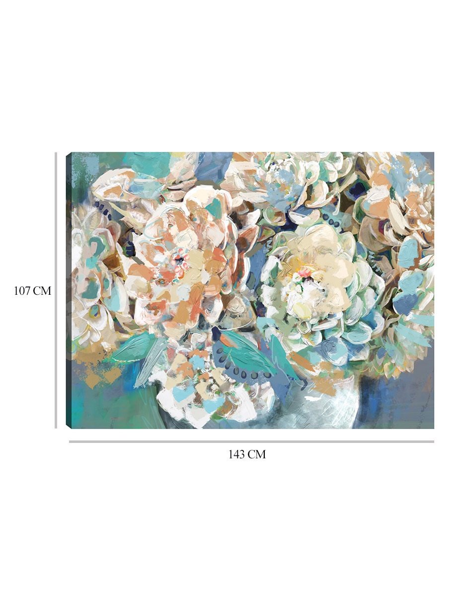 Cuadro decorativo Coro de Primavera técnica mixta Floreros 2