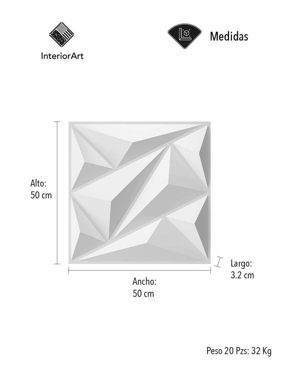 Vinil decorativo lavable triangular 6