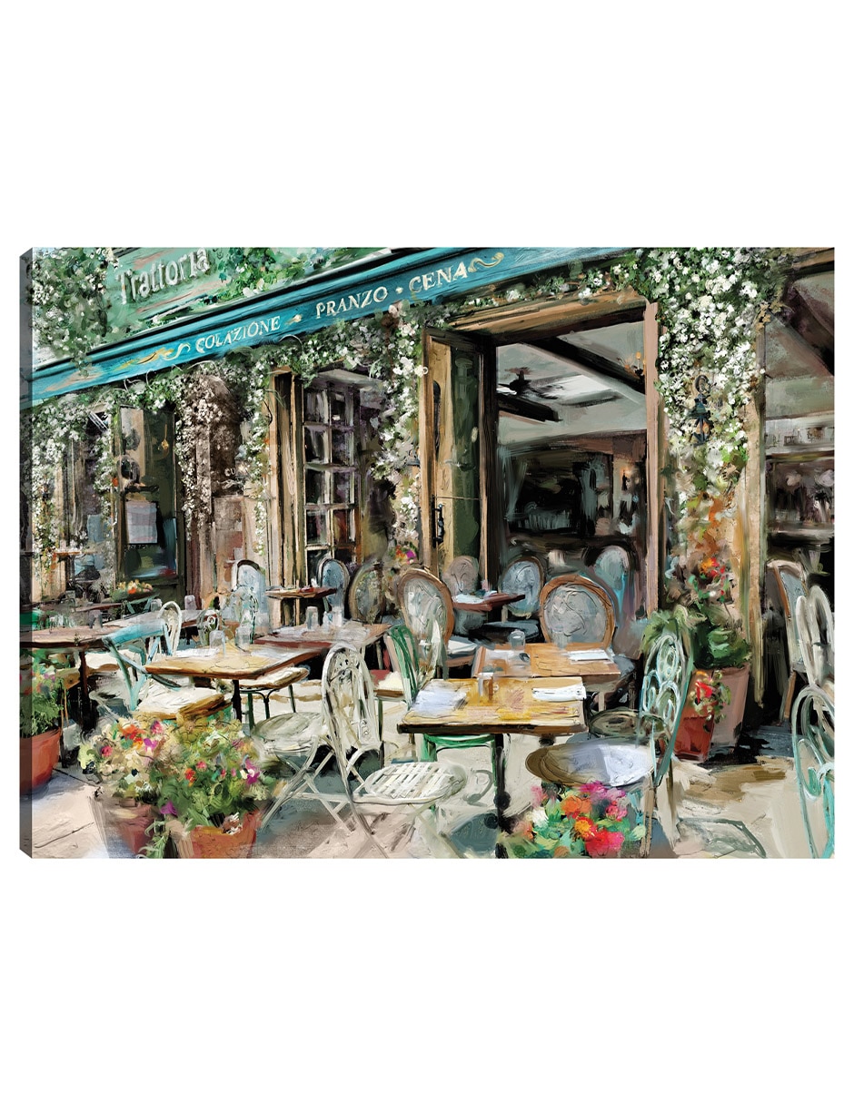 Cuadro decorativo Trattoria técnica mixta Lugares