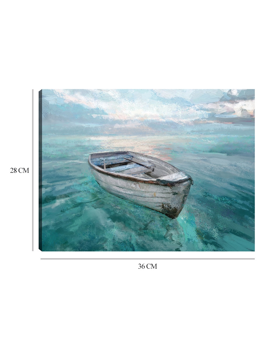 Cuadro decorativo Mar tranquilo técnica mixta Playas 2