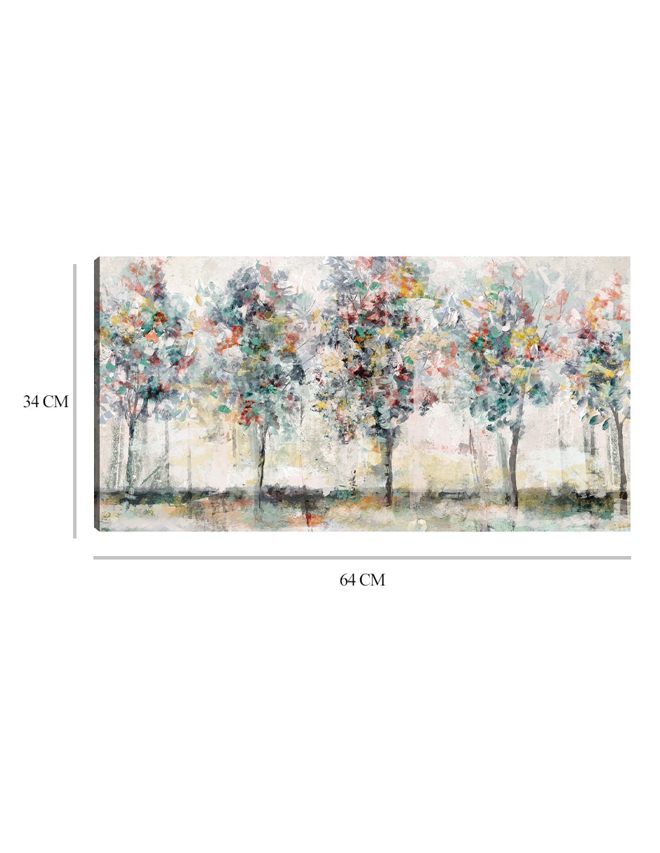 Cuadro decorativo técnica mixta Bosques 2