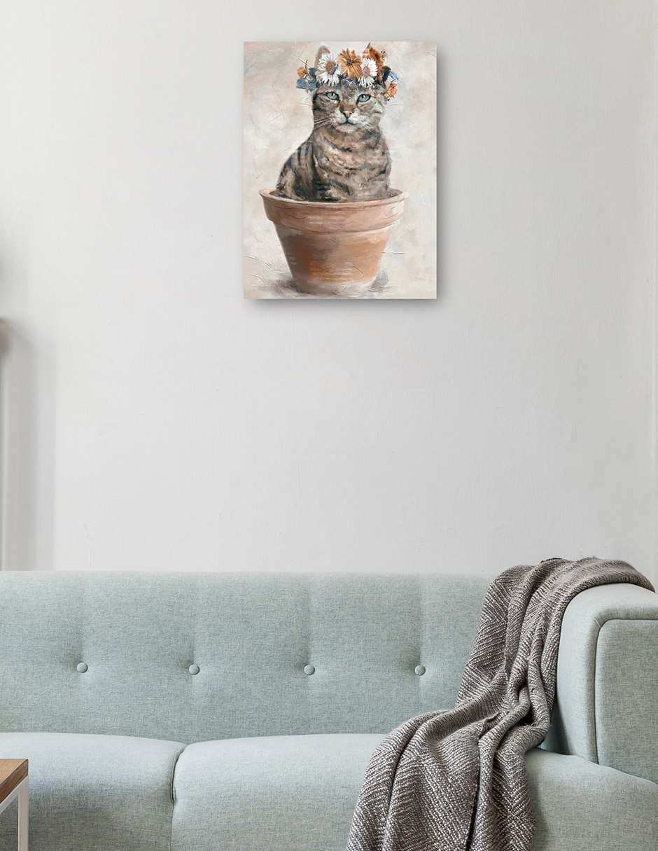 Cuadro decorativo técnica mixta Animales Domésticos 3