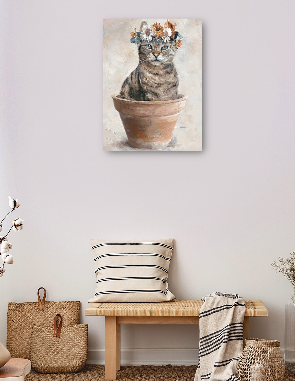 Cuadro decorativo técnica mixta Animales Domésticos 4