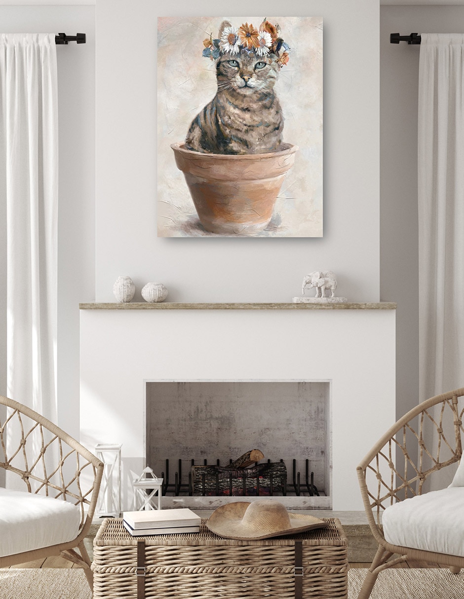 Cuadro decorativo técnica mixta Animales Domésticos 5