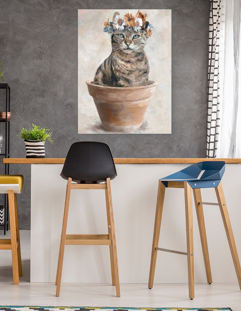 Cuadro decorativo técnica mixta Animales Domésticos 6