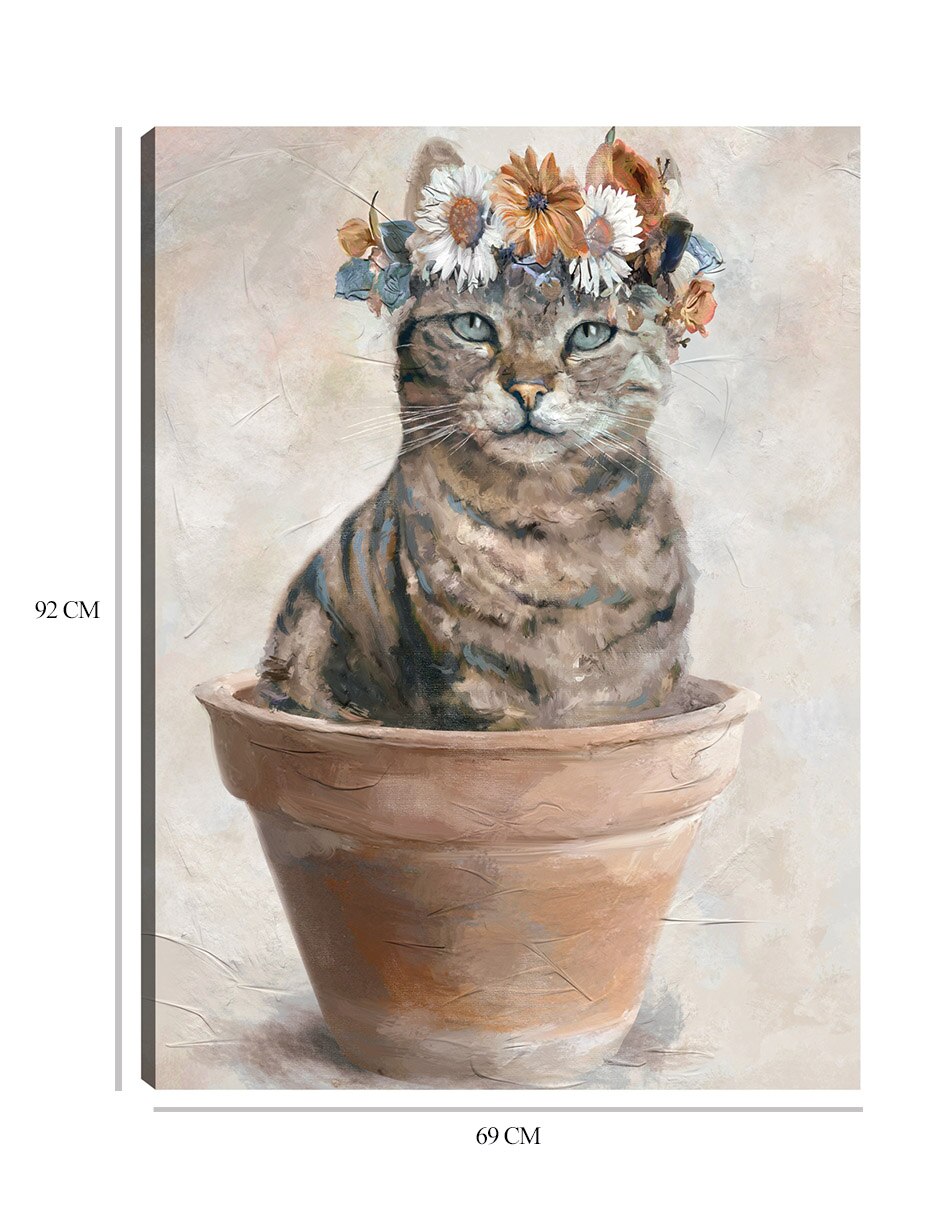 Cuadro decorativo técnica mixta Animales Domésticos 4