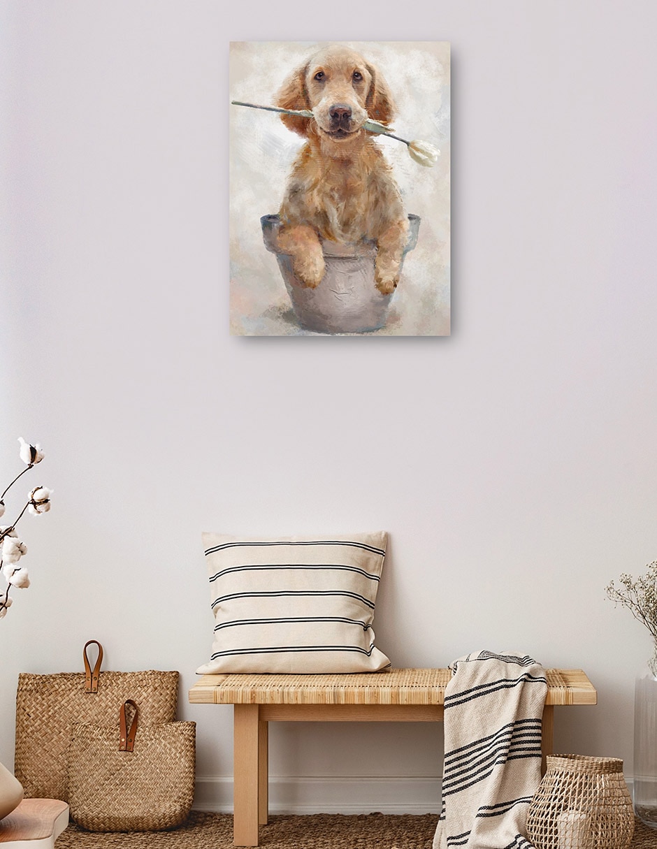 Cuadro decorativo técnica mixta Animales Domésticos 3