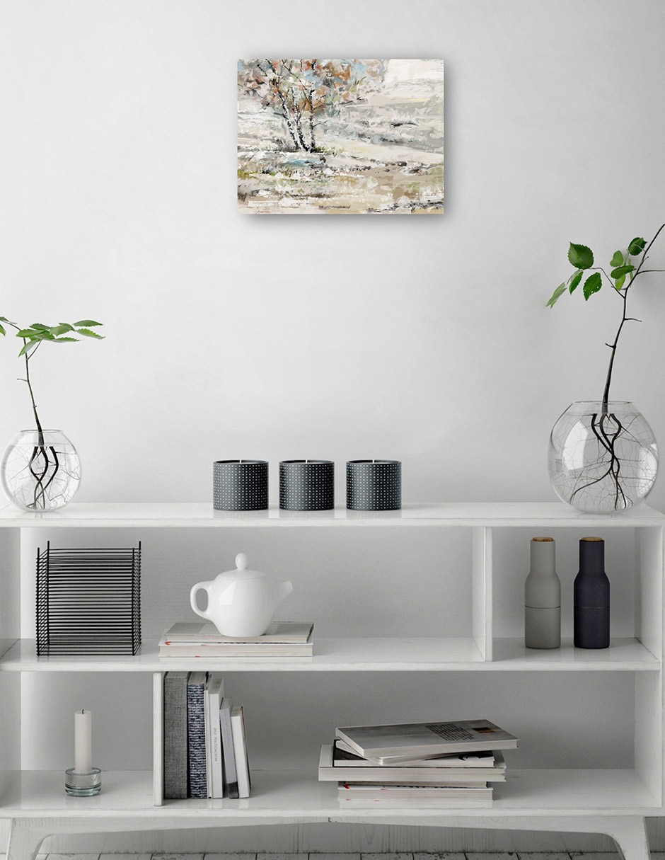 Cuadro decorativo técnica mixta Árboles 3