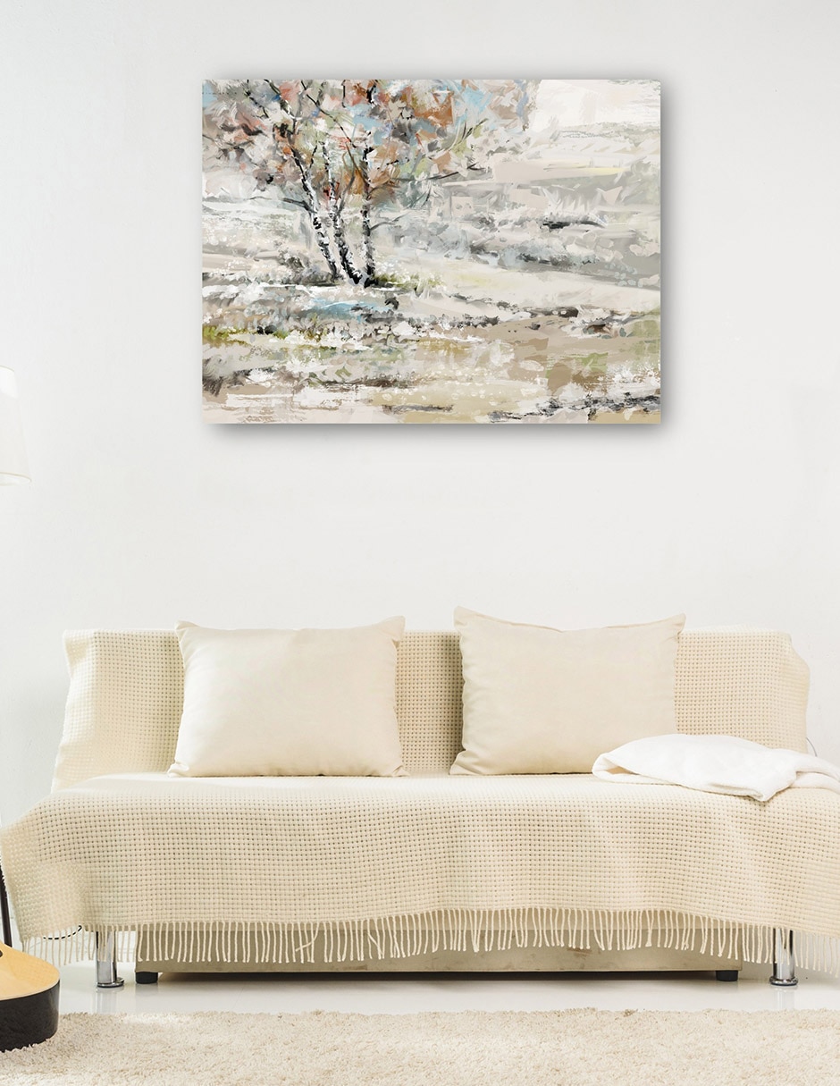 Cuadro decorativo técnica mixta Árboles 7