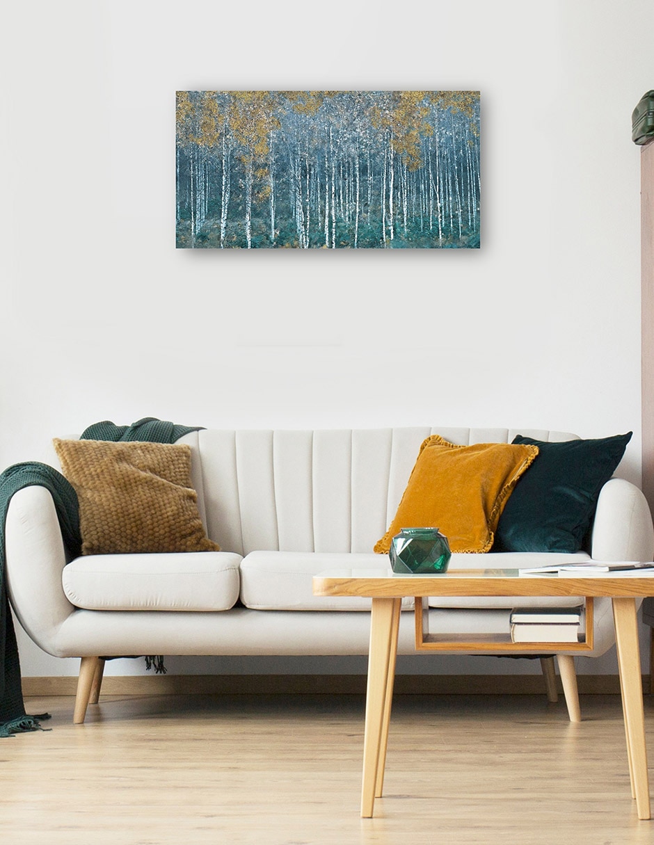 Cuadro decorativo técnica mixta Bosques 6