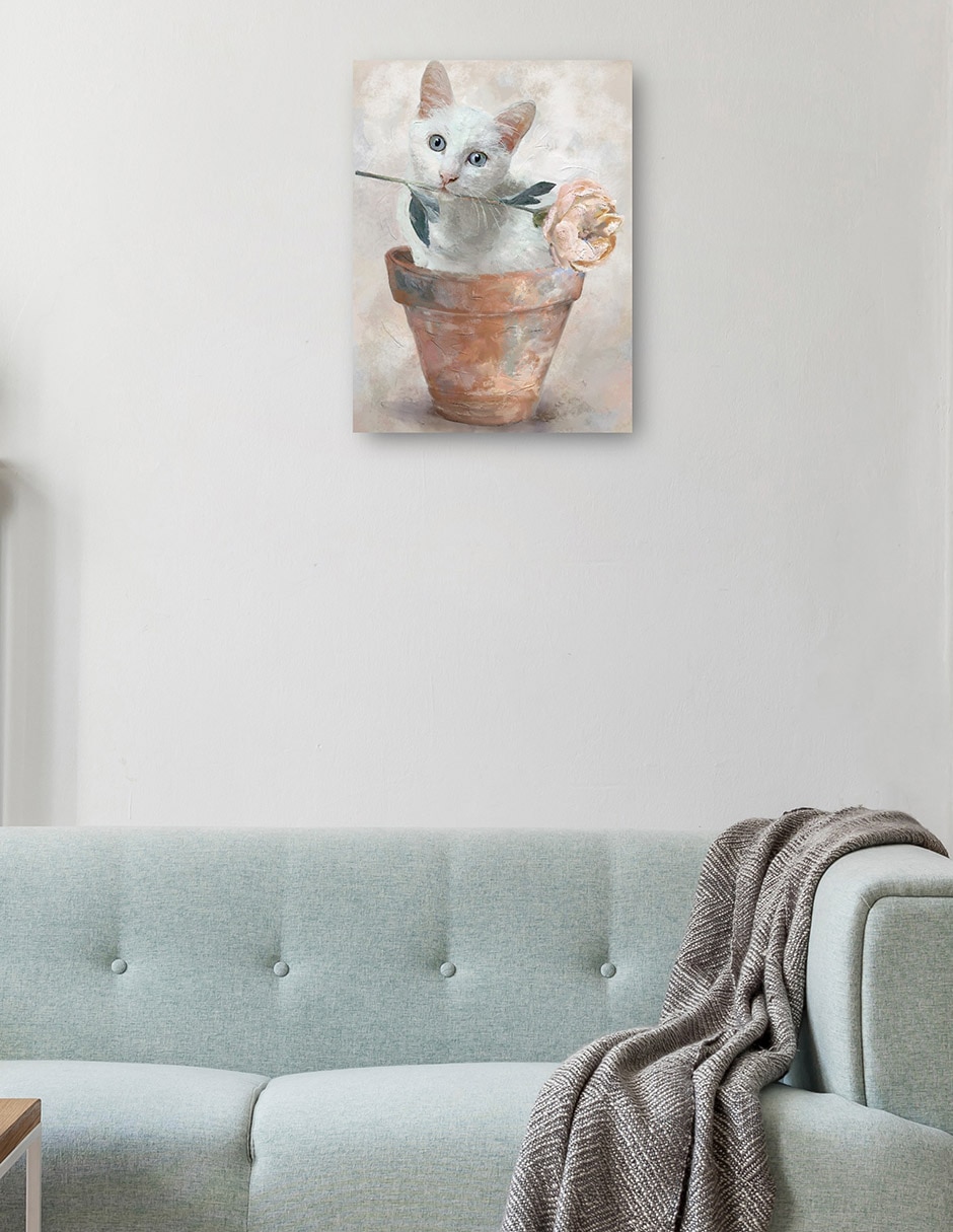 Cuadro decorativo técnica mixta Animales Domésticos 2