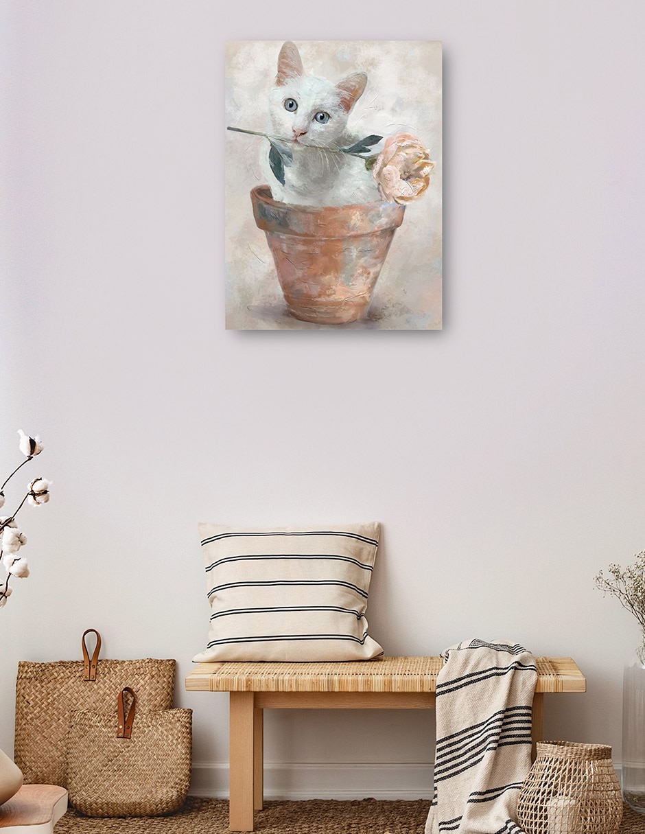 Cuadro decorativo técnica mixta Animales Domésticos 3