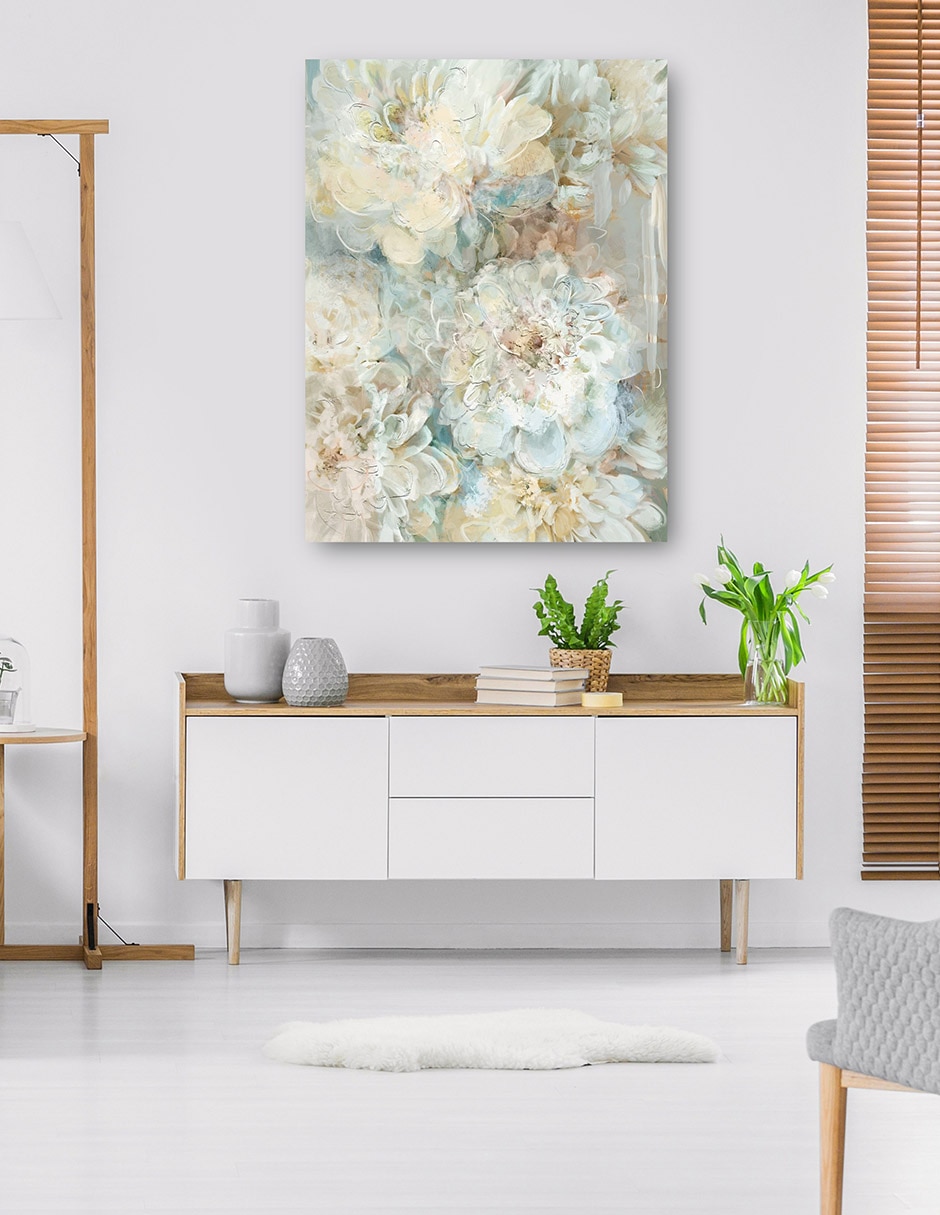 Cuadro decorativo técnica mixta Floración 7