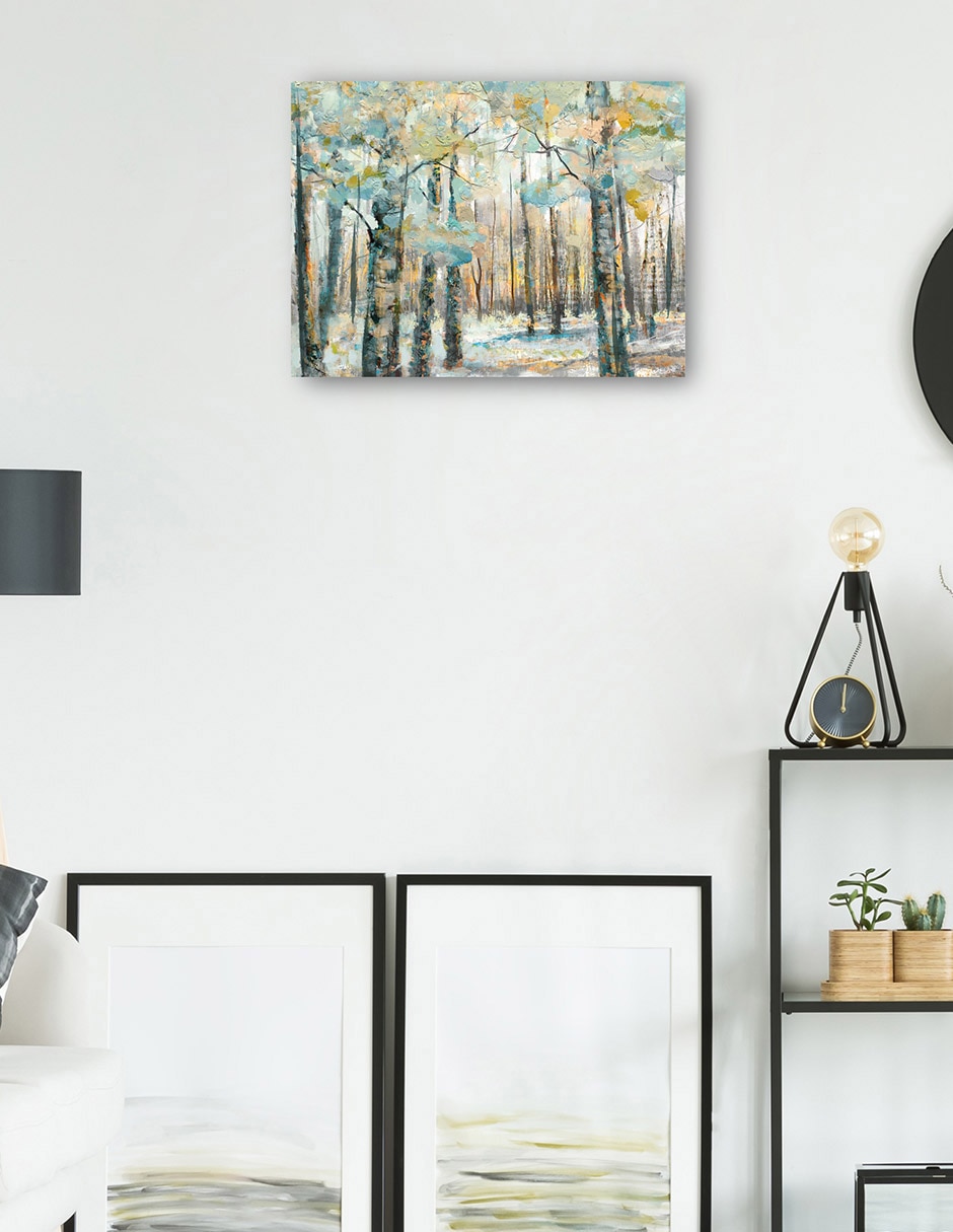 Cuadro decorativo técnica mixta Bosques 3