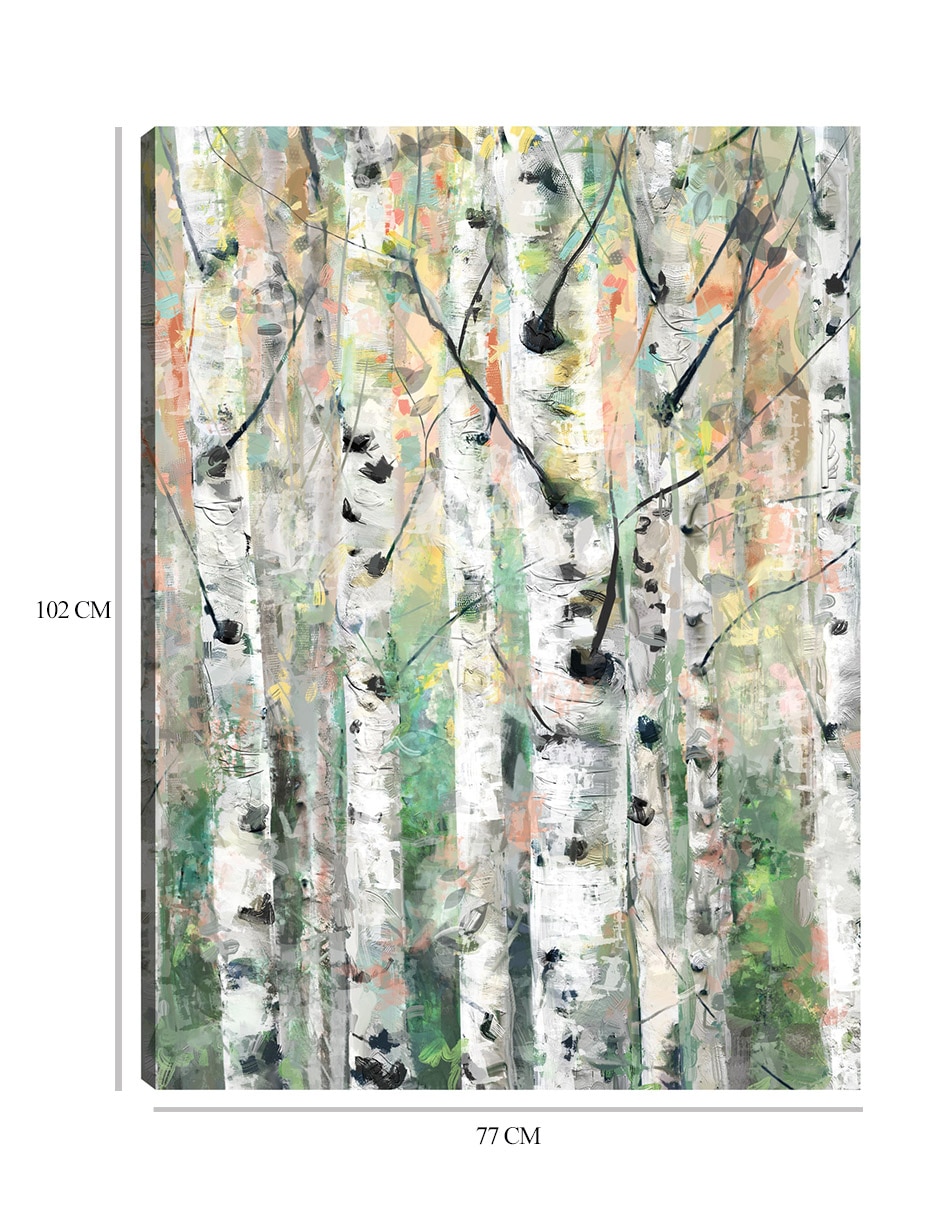 Cuadro decorativo técnica mixta Bosques 2