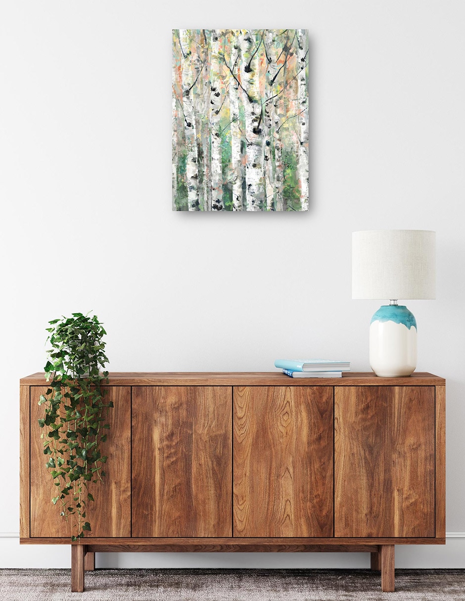 Cuadro decorativo técnica mixta Bosques 2