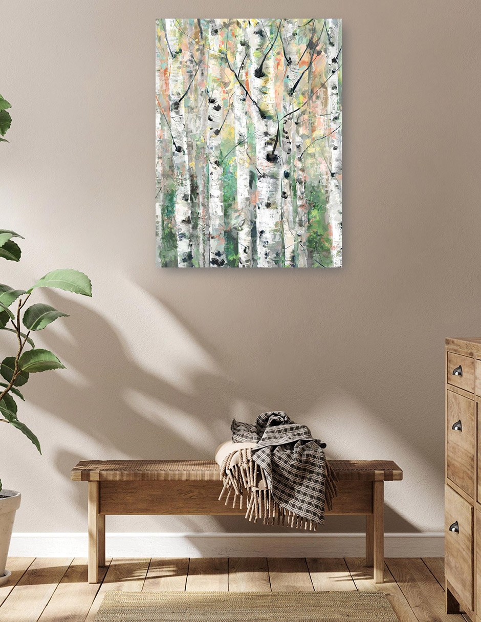 Cuadro decorativo técnica mixta Bosques 5