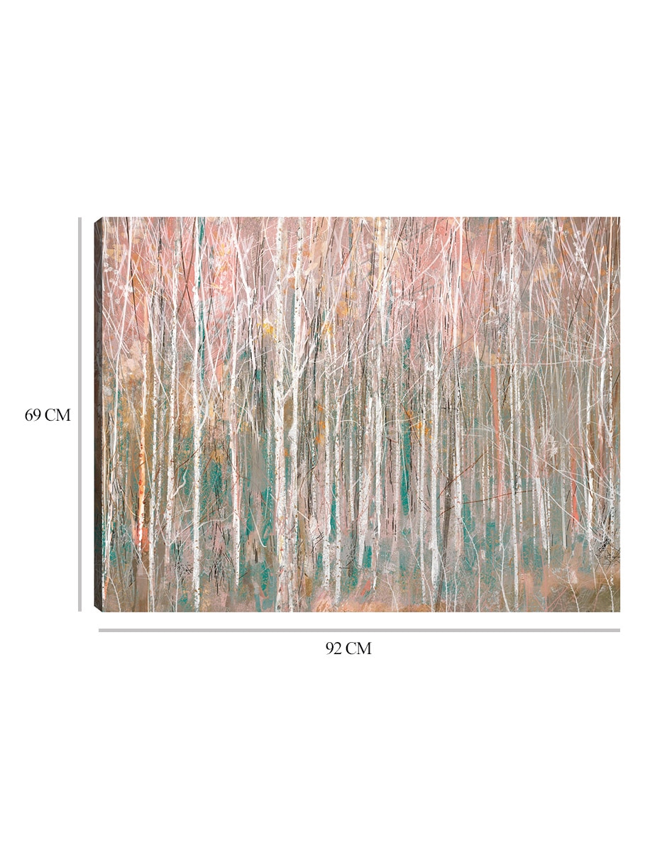 Cuadro decorativo técnica mixta Bosques 2