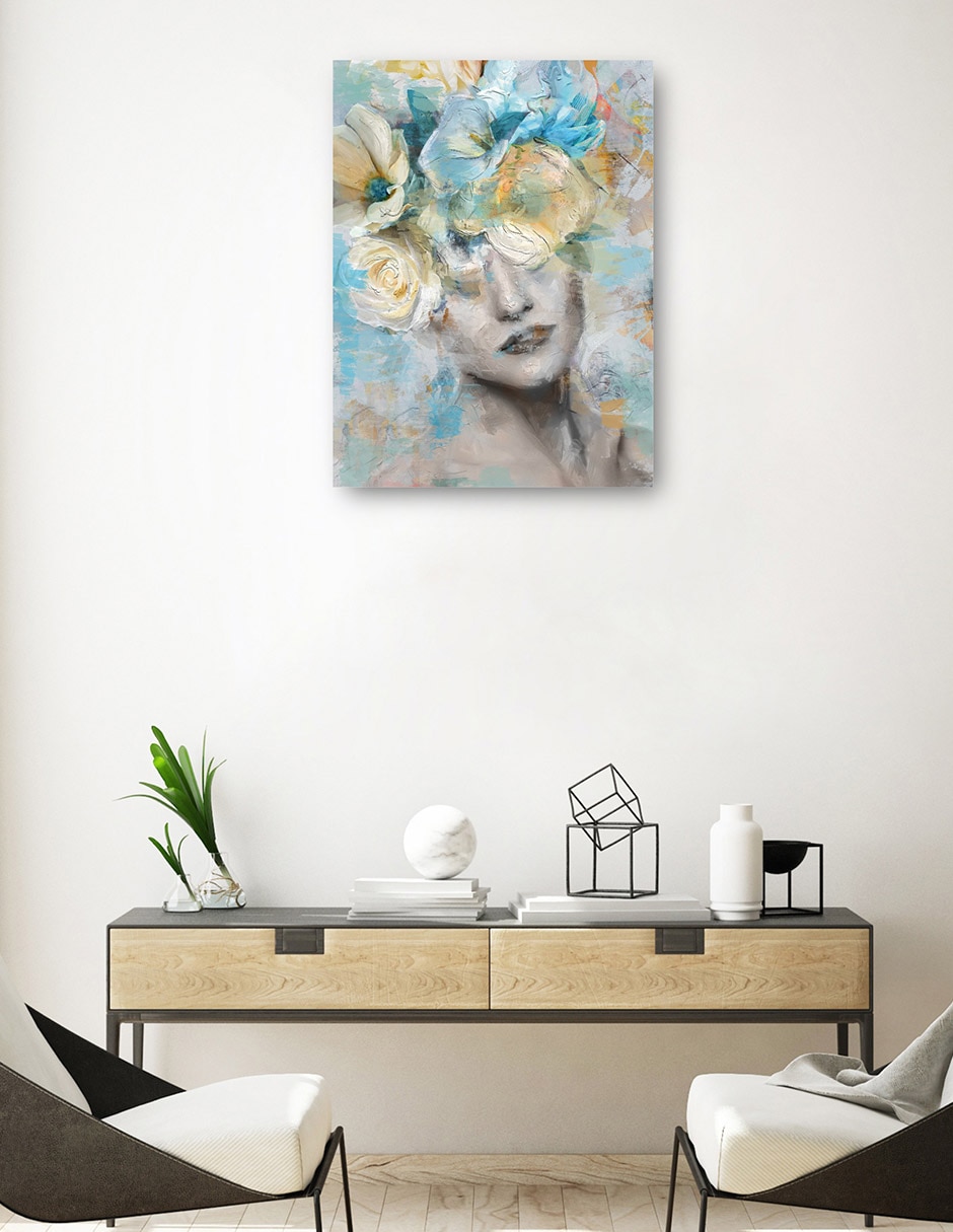 Cuadro decorativo técnica mixta Gente 4