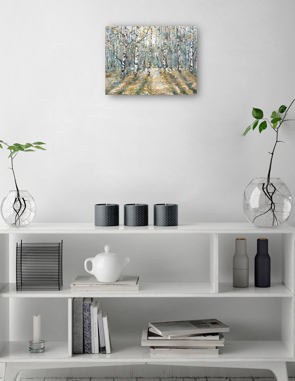 Cuadro decorativo técnica mixta Bosques 2