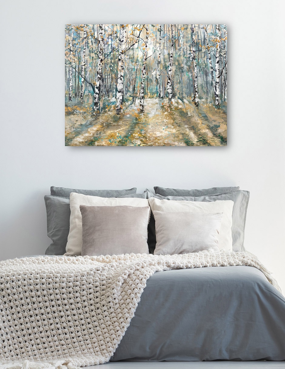 Cuadro decorativo técnica mixta Bosques 5