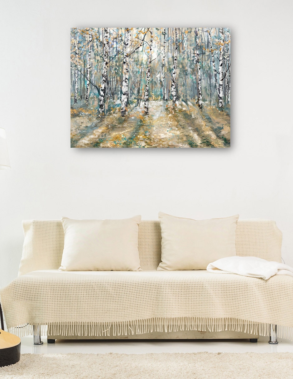 Cuadro decorativo técnica mixta Bosques 6