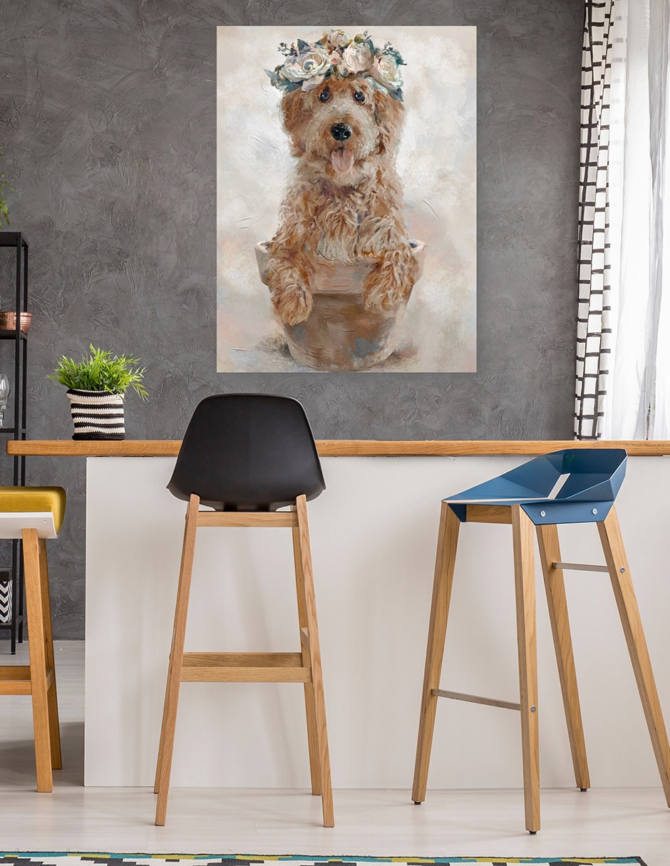 Cuadro decorativo técnica mixta Animales Domésticos 5