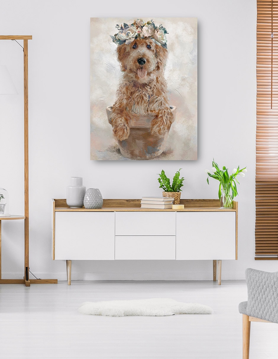 Cuadro decorativo técnica mixta Animales Domésticos 6