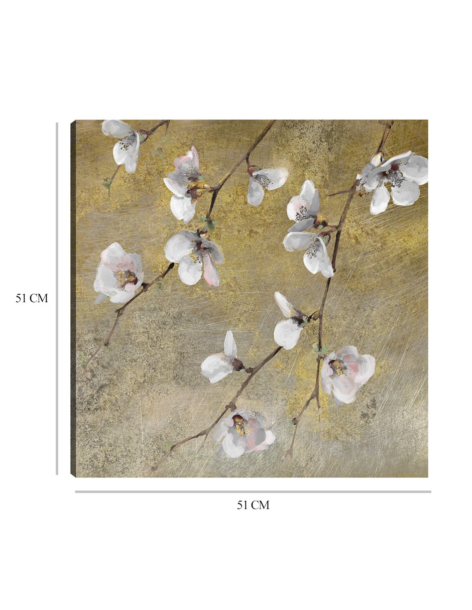 Cuadro decorativo técnica mixta Floración 2