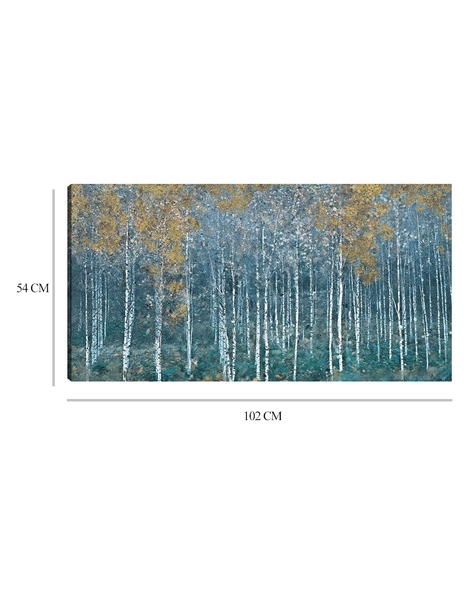 Cuadro decorativo técnica mixta Bosques 2