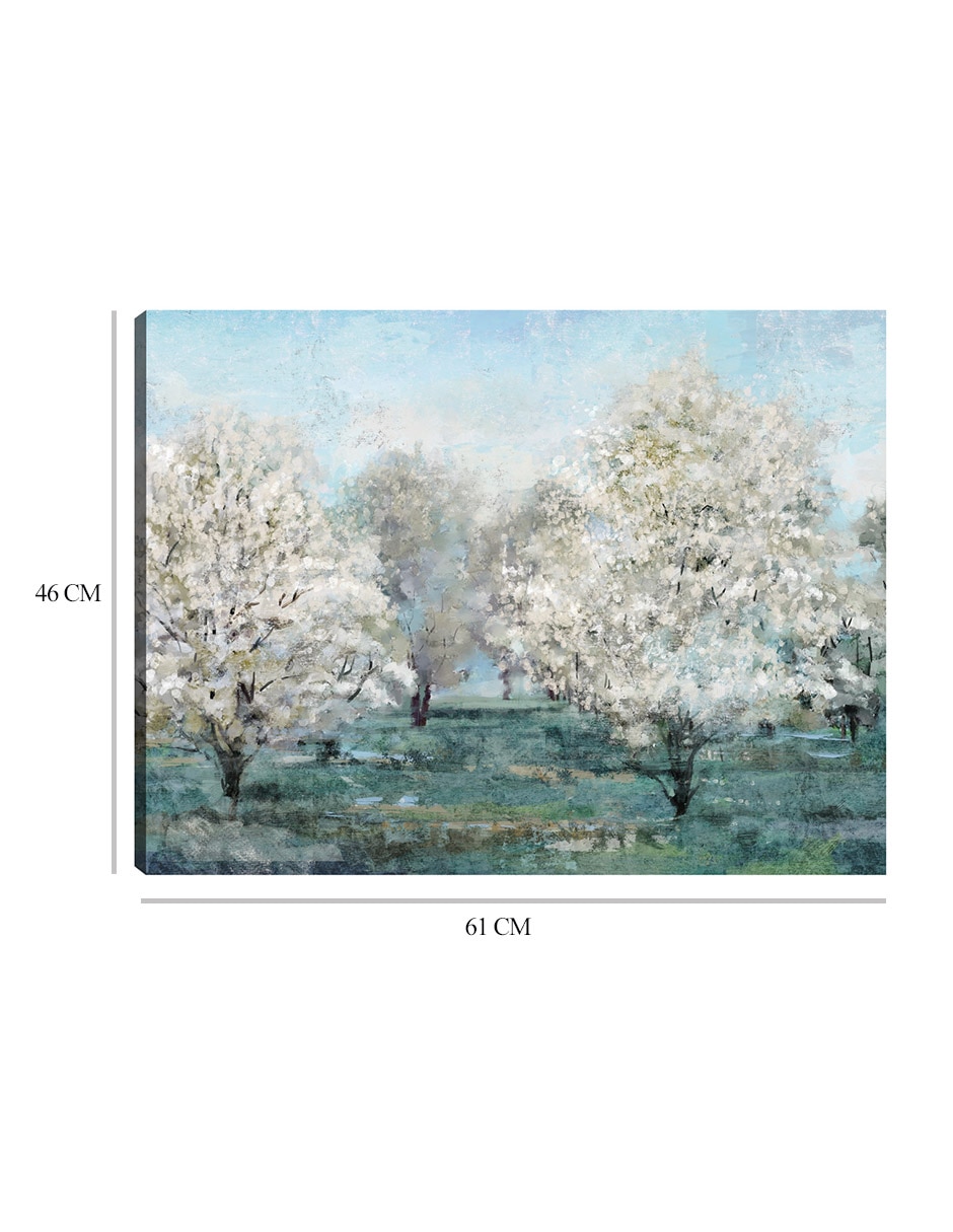 Cuadro decorativo técnica mixta Bosques 2