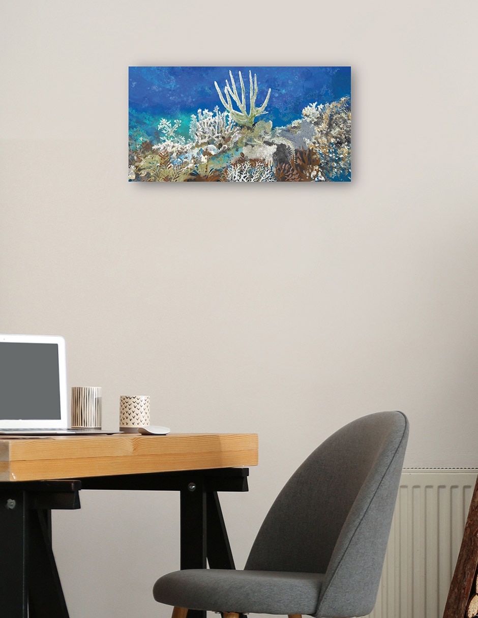 Cuadro decorativo técnica mixta Animales Marinos 3