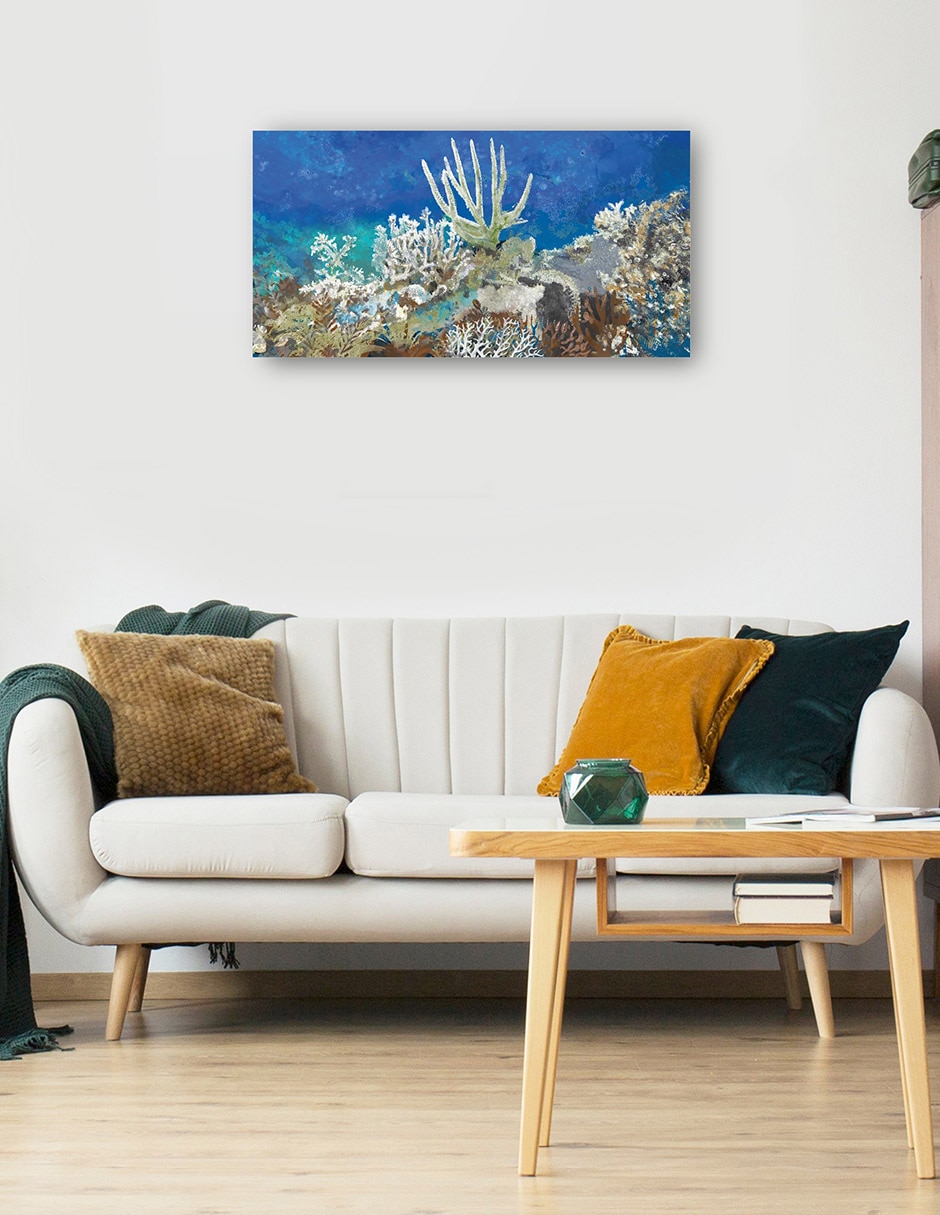 Cuadro decorativo técnica mixta Animales Marinos 6