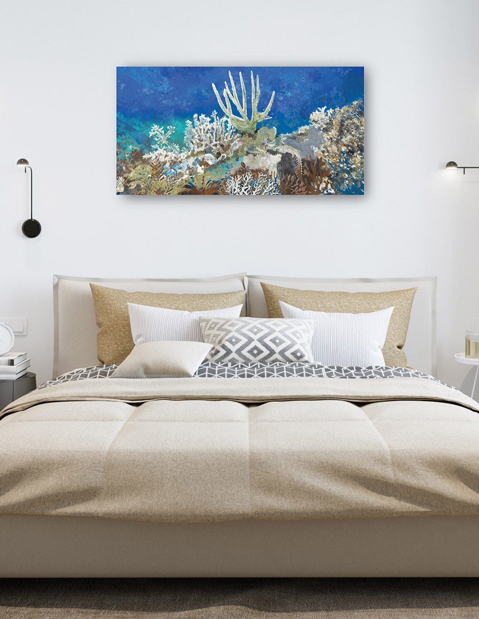 Cuadro decorativo técnica mixta Animales Marinos 7