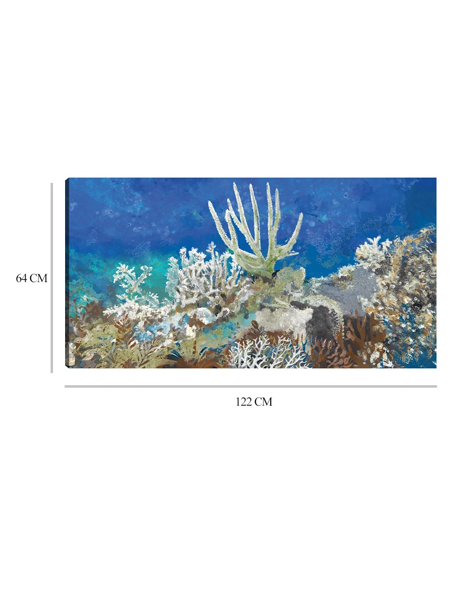 Cuadro decorativo técnica mixta Animales Marinos 2
