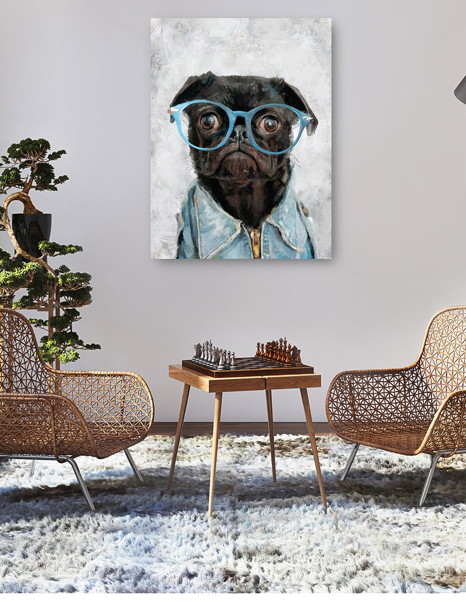 Cuadro decorativo técnica mixta Animales Domésticos 6