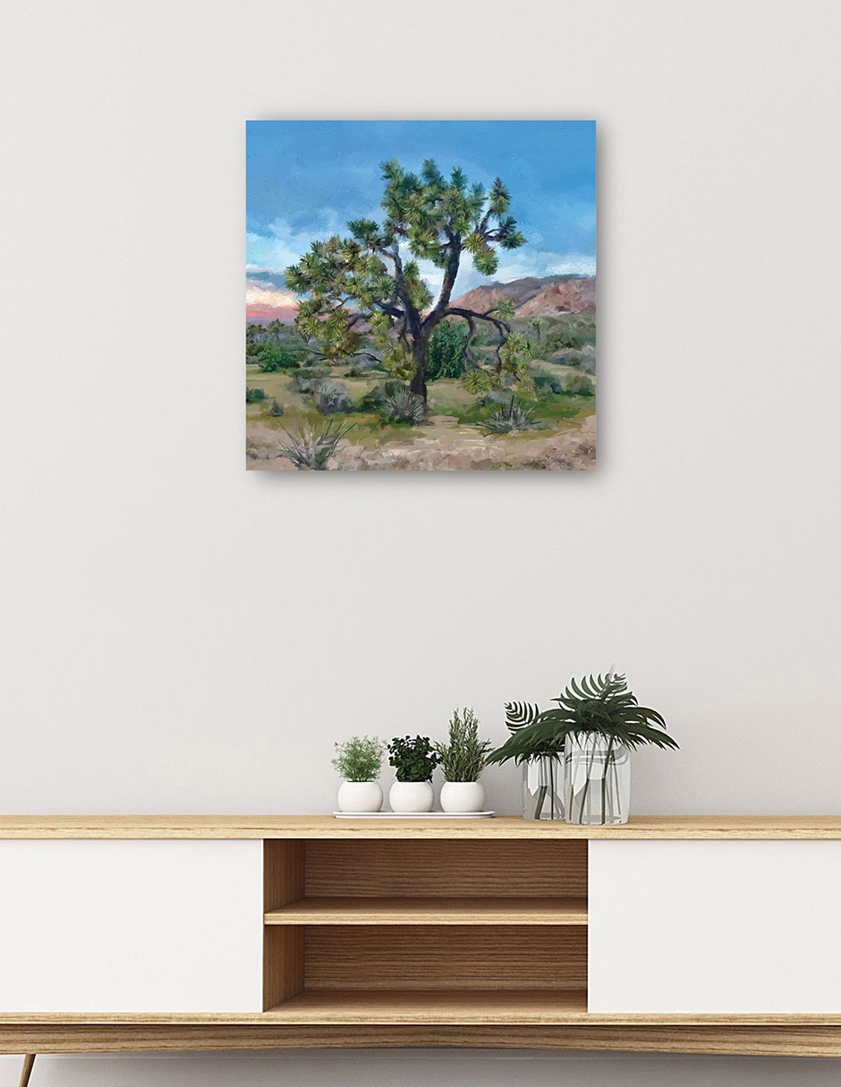 Cuadro decorativo técnica mixta Árboles 6